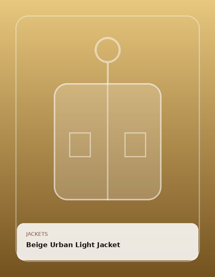 Beige Urban Light Jacket
