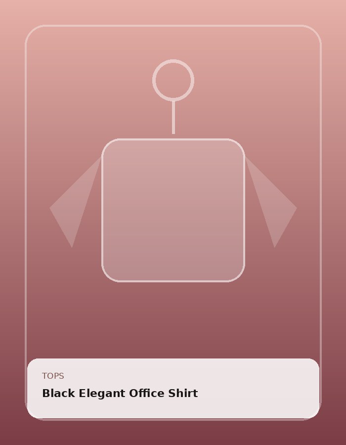 Black Elegant Office Shirt