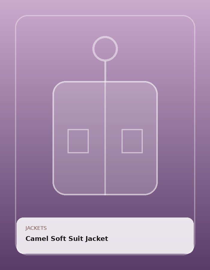 Camel Soft Suit Jacket