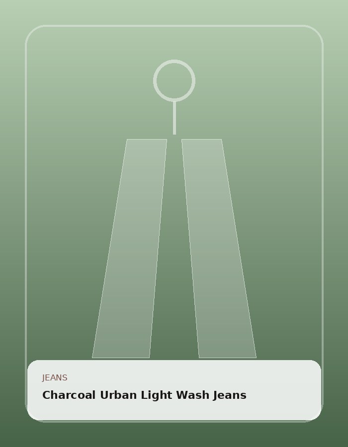 Charcoal Urban Light Wash Jeans