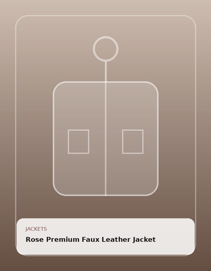 Rose Premium Faux Leather Jacket