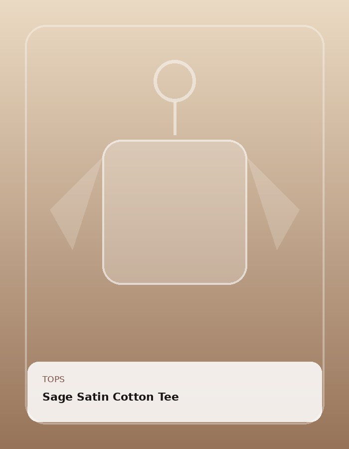Sage Satin Cotton Tee