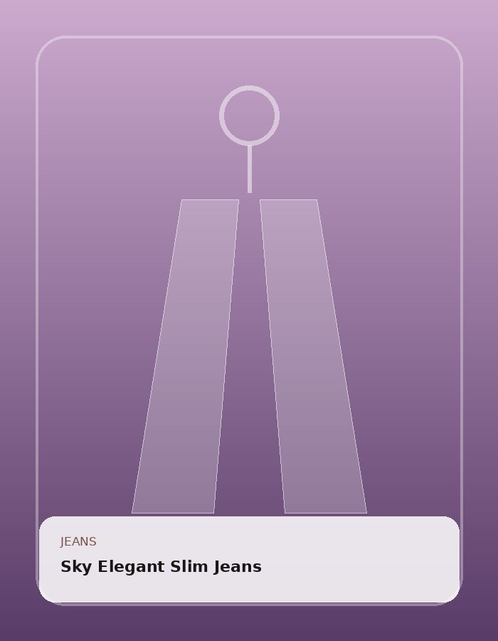 Sky Elegant Slim Jeans