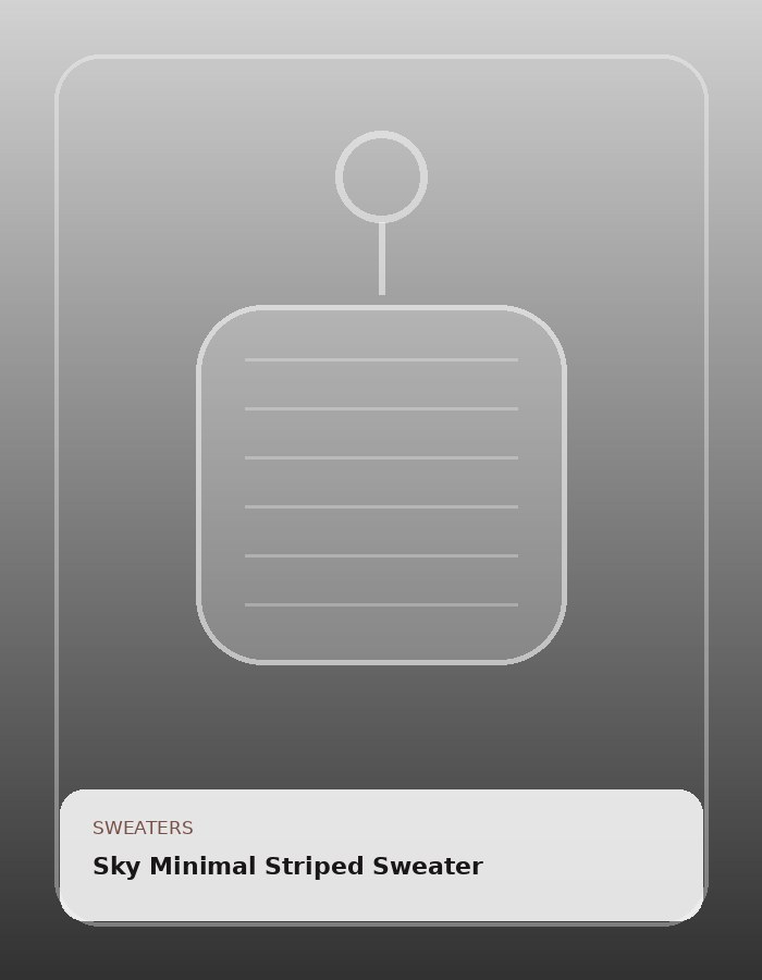 Sky Minimal Striped Sweater