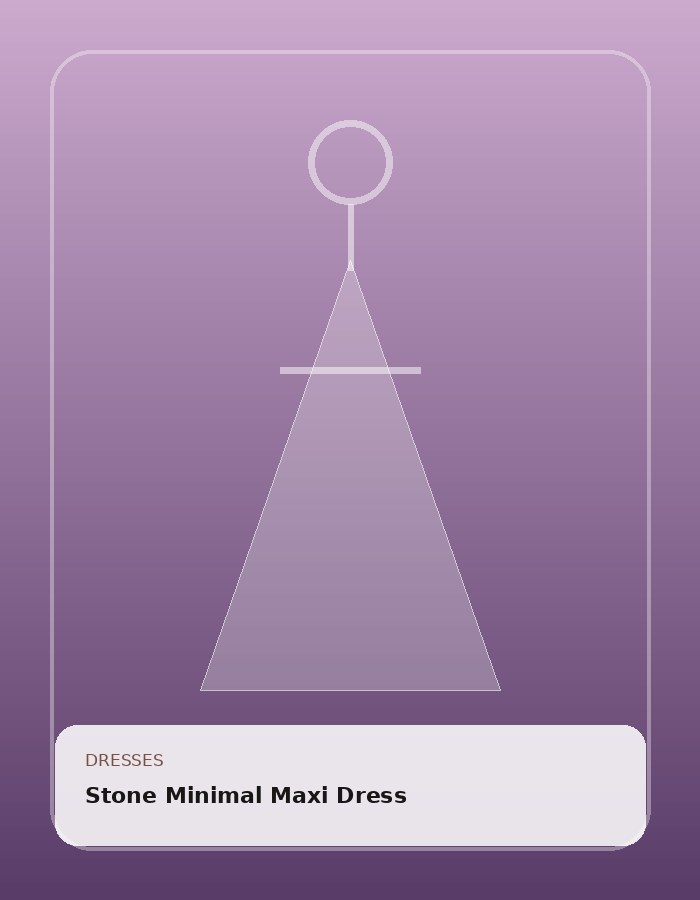 Stone Minimal Maxi Dress