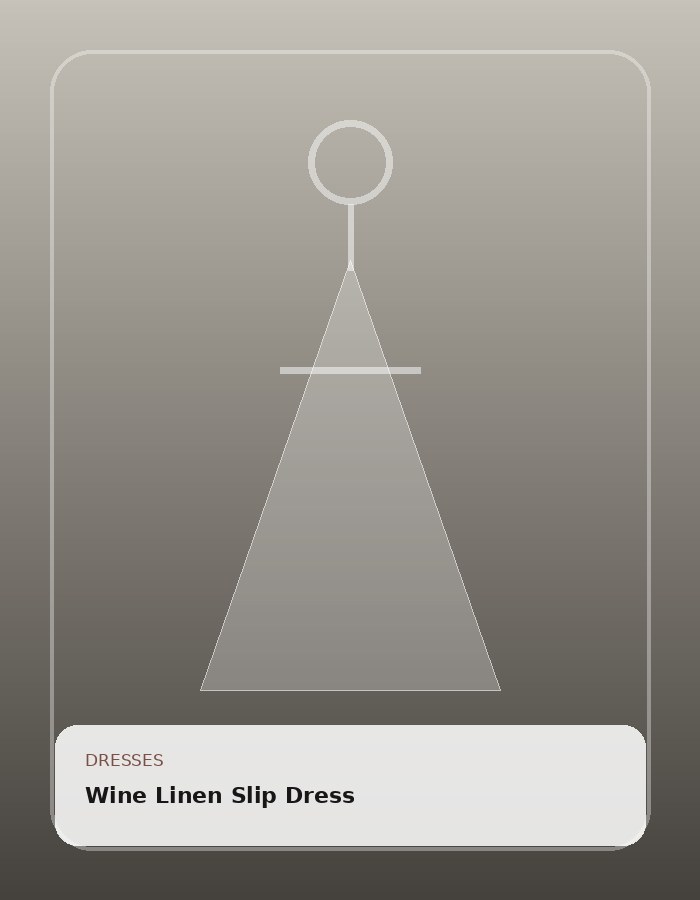Wine Linen Slip Dress
